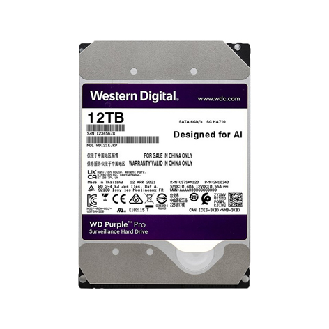 WD121EJRP西數(shù)紫盤12T PRO全新國行監(jiān)控級硬盤